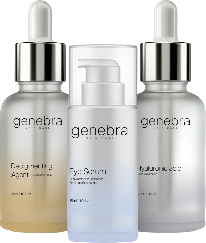 Kit Protocolo Completo Skincare Facial Premium 3 Séruns — Protocolo Genebra