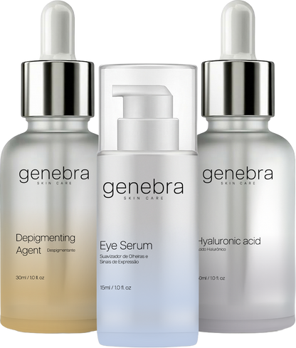 Kit Protocolo Completo Skincare Facial Premium 3 Séruns — Protocolo Genebra