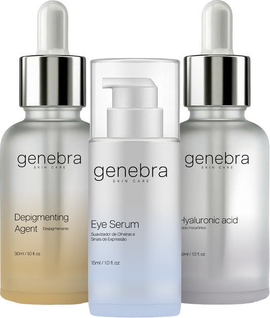 Kit Protocolo Completo Skincare Facial Premium 3 Séruns — Protocolo Genebra