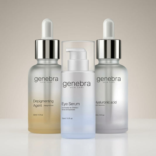 Kit Protocolo Completo Skincare Facial Premium 3 Séruns — Protocolo Genebra